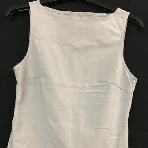 Grey Boat Neck Tank Top